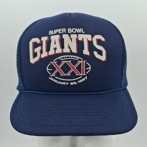 Super Bowl XXI Giants Blue Cap Fits Most